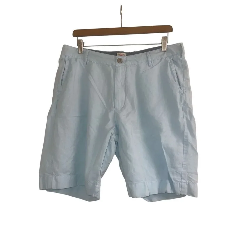 ✨Faherty Stretch Malibu 9” Baby Blue Sz 34 Shorts✨
